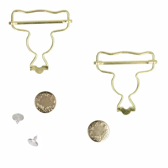 Milward tuinbroek sluitingen 40 mm goud