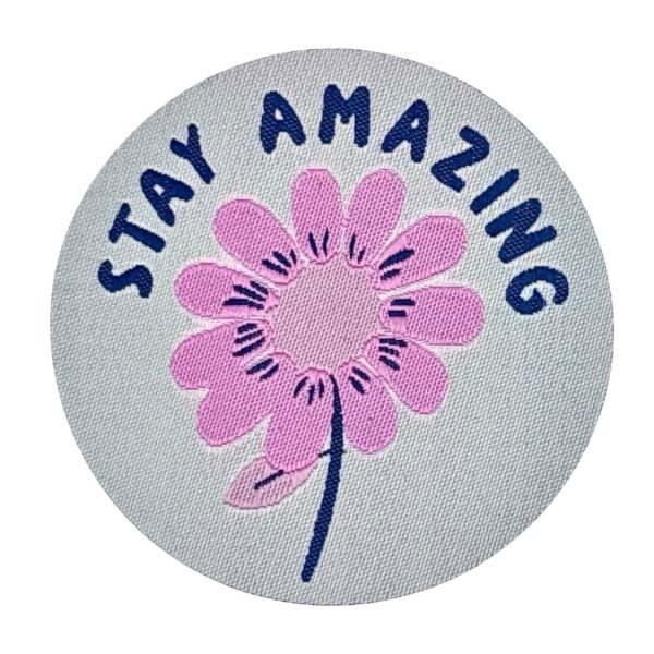 Stay amazing (opstrijkbaar label) Loop&Label