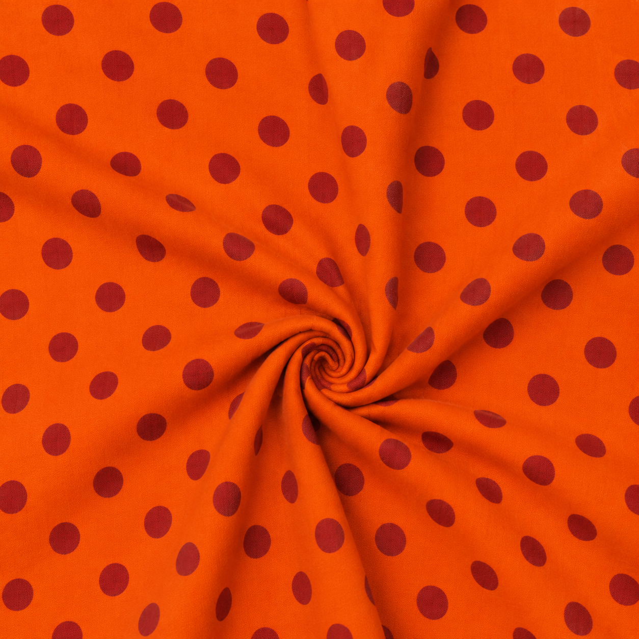 Jersey Orange Burgundy Dots