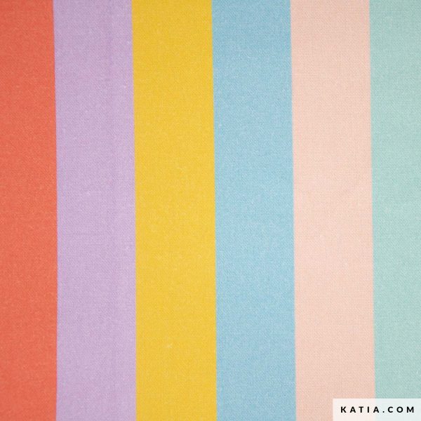 Canvas Pastel Strepen