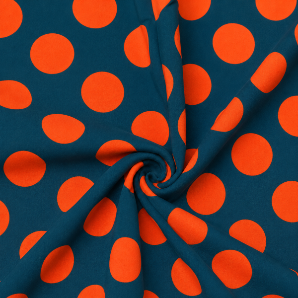 Viscose Coral Dots