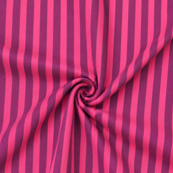 Jersey Fuschia candy stripes