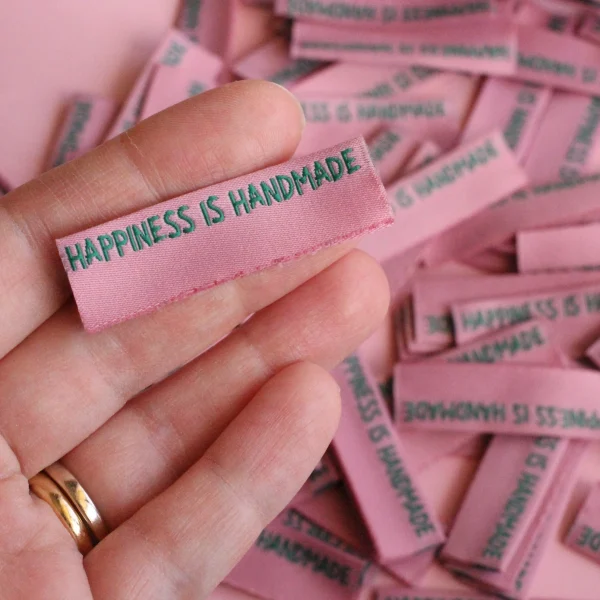 Happiness is handmade roze zijnaadlabel