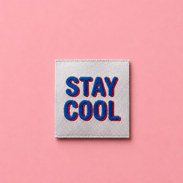 Vierkant label stay cool