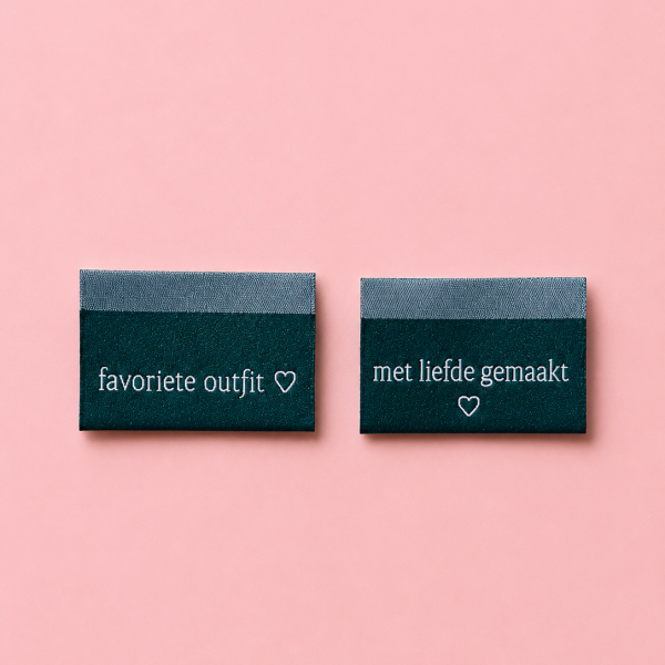 Zijnaadlabel met liefde gemaakt/favoriete outfit petrol