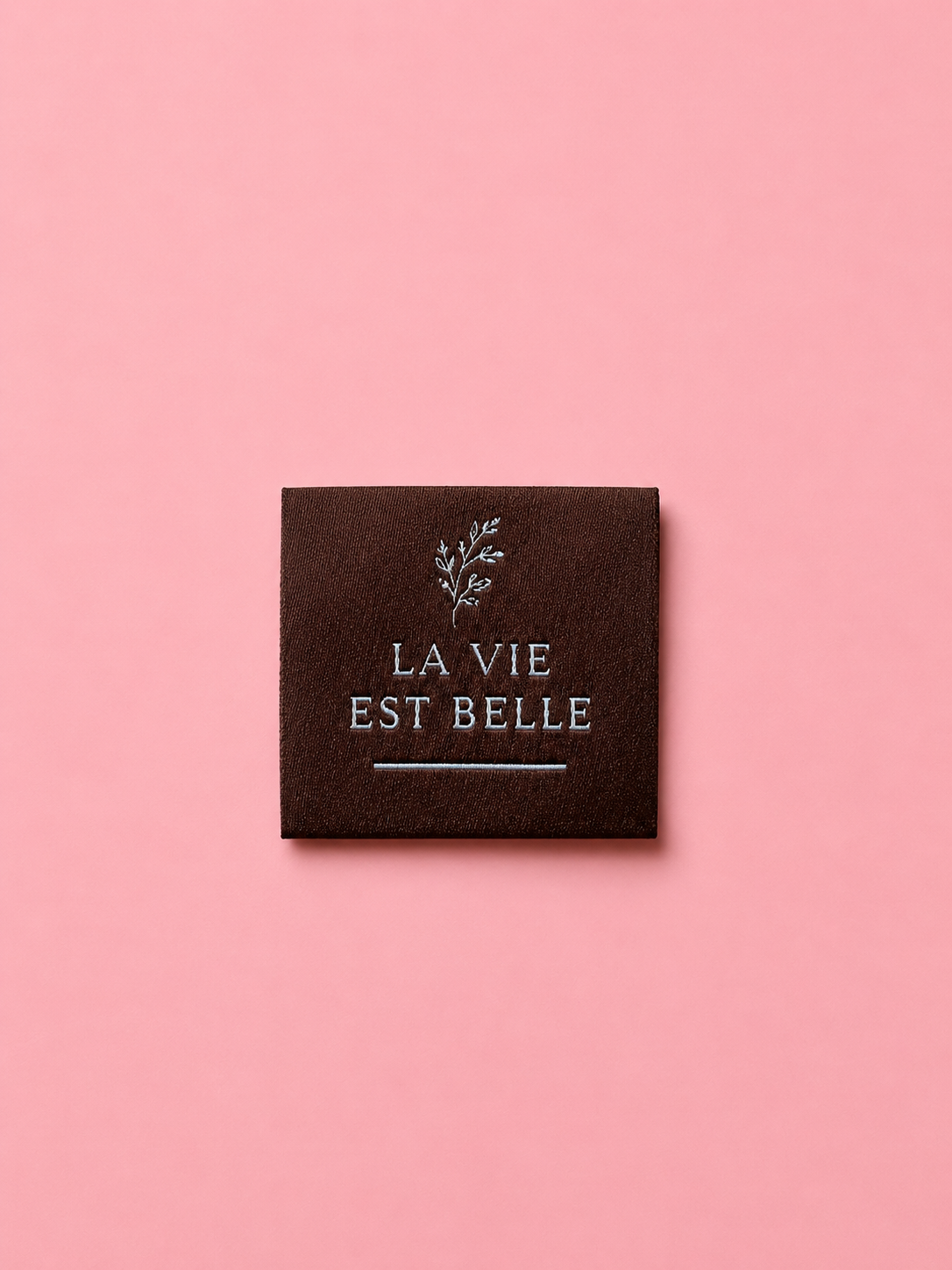 Vierkant label la vie est belle