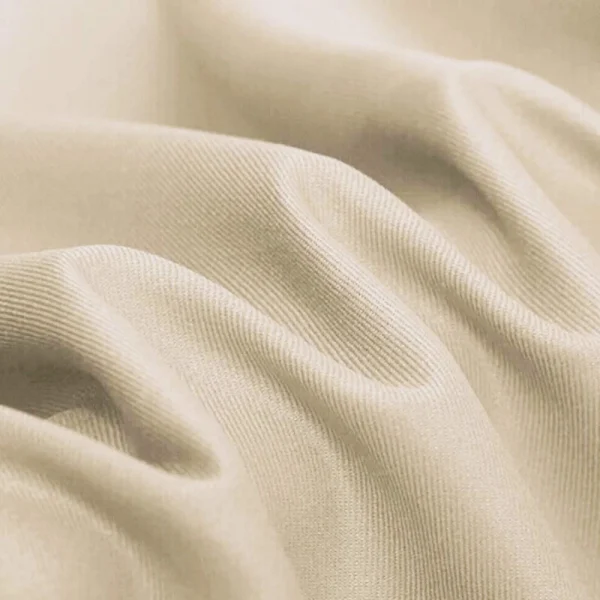 Licht beige katoenen twill