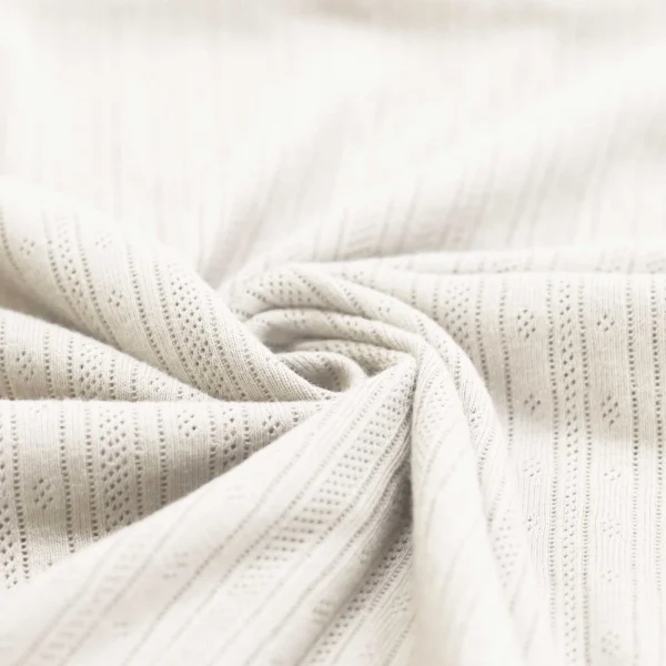 Pointelle jersey ecru