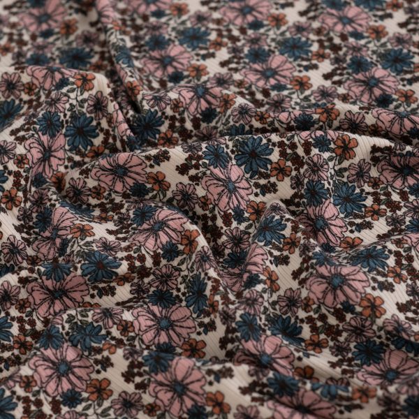 Vintage wildflowers Ribjersey