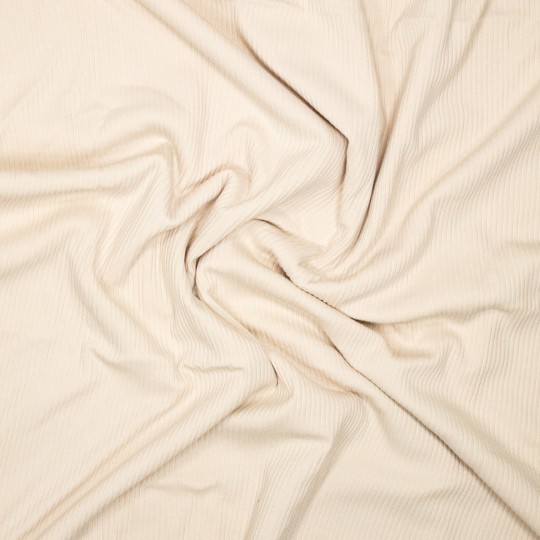 Bamboo Rib jersey Soft Vanilla Afbeelding 2