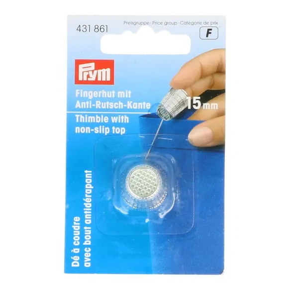 Prym Vingerhoed 15mm zilver