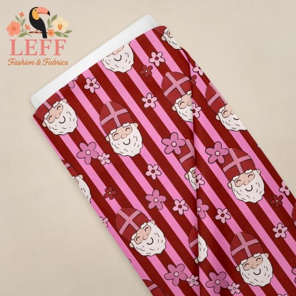 Leff’s Candy Stripe Sint Frenchterry (pre order, levering eind september)