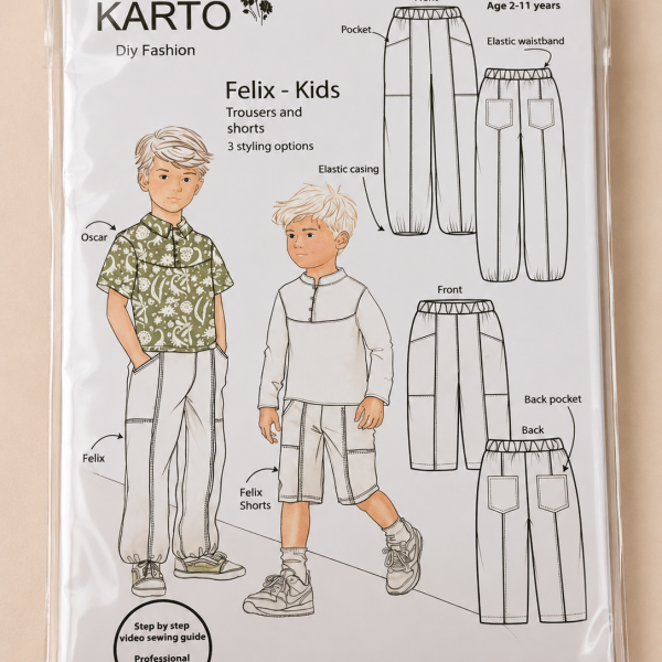 Kartó – Felix Kids broek & short 🧵