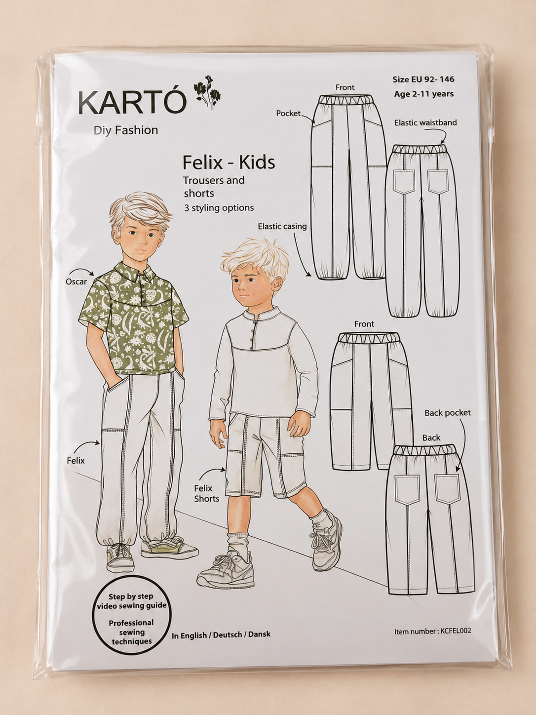 Kartó – Felix Kids broek & short 🧵