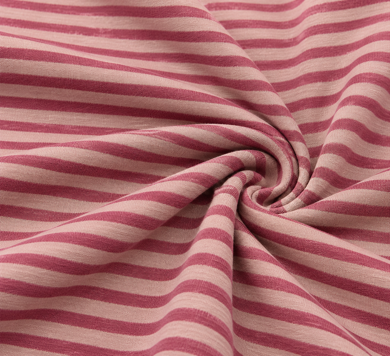 Bamboo Linnen Jersey – Dusty Rose Stripes