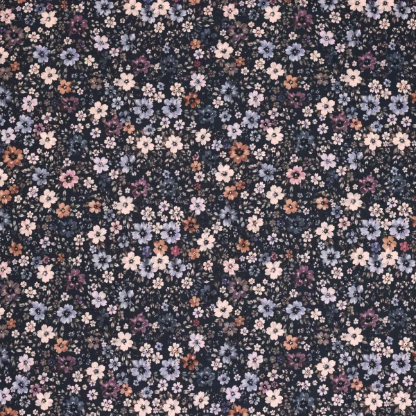 Dark Flower Blue Jersey